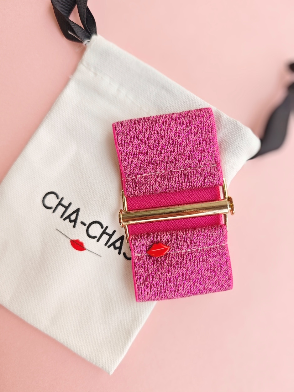 bracelet-manchette-elastique-rosaria-rose-framboise