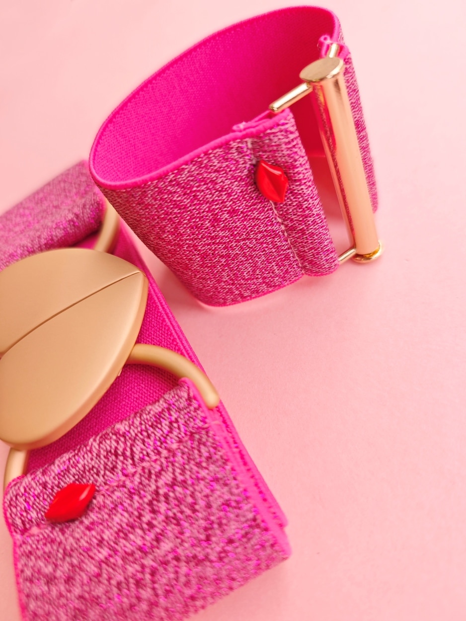 bracelet-manchette-elastique-rosaria-rose-framboise3