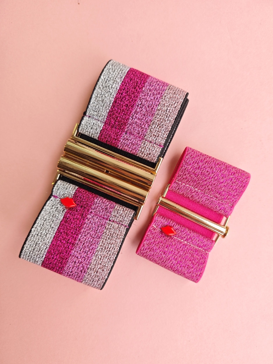 bracelet-manchette-elastique-rosaria-rose-framboise4