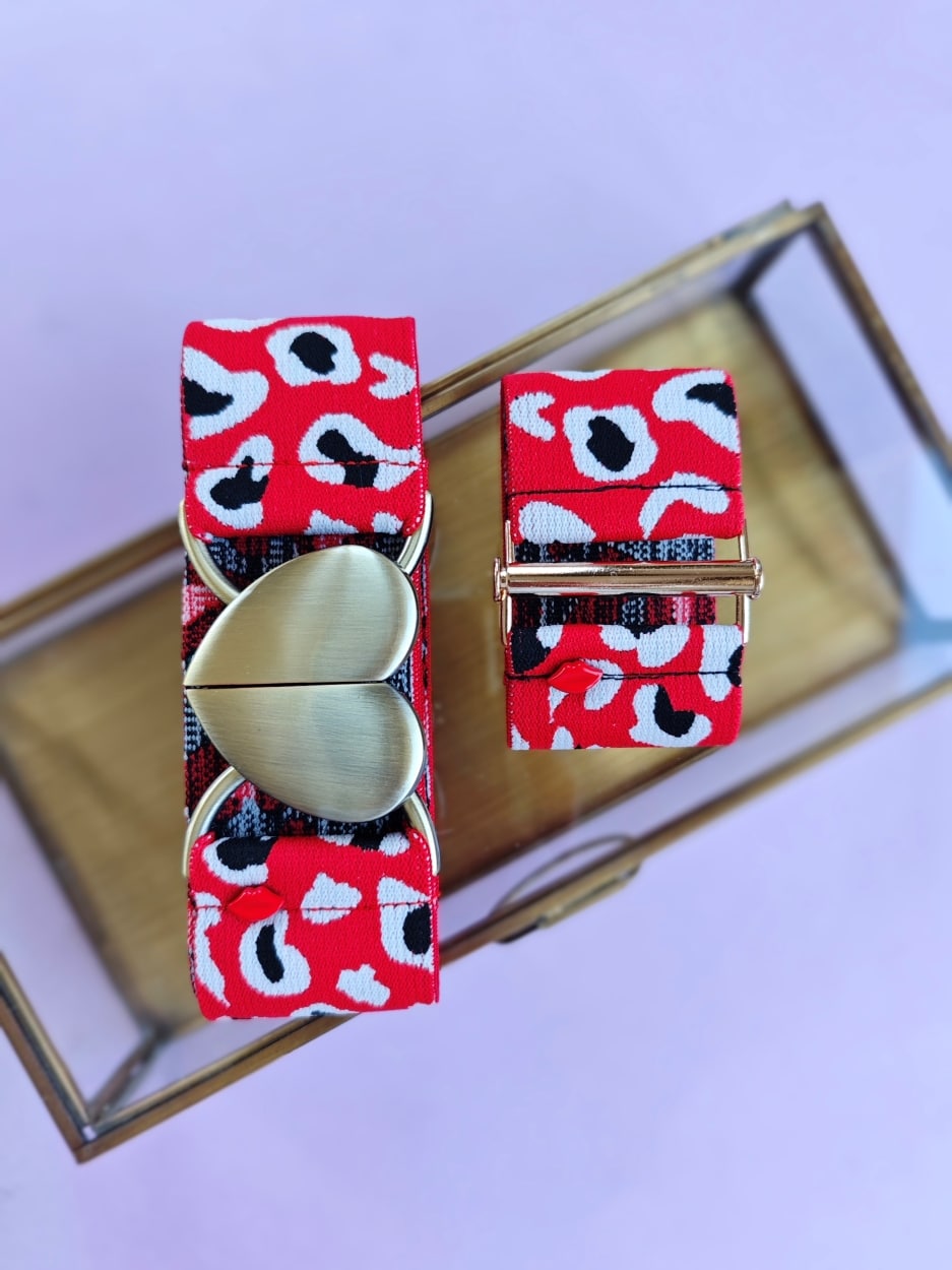 bracelet-manchette-elastique-viviana-leopard-rouge