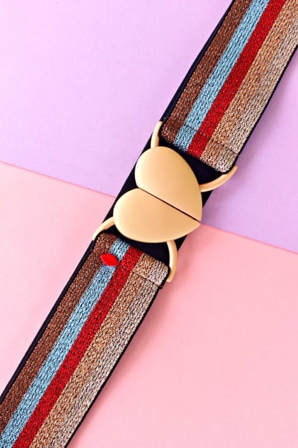 ceinture élastique lurex multicolore Stefania
