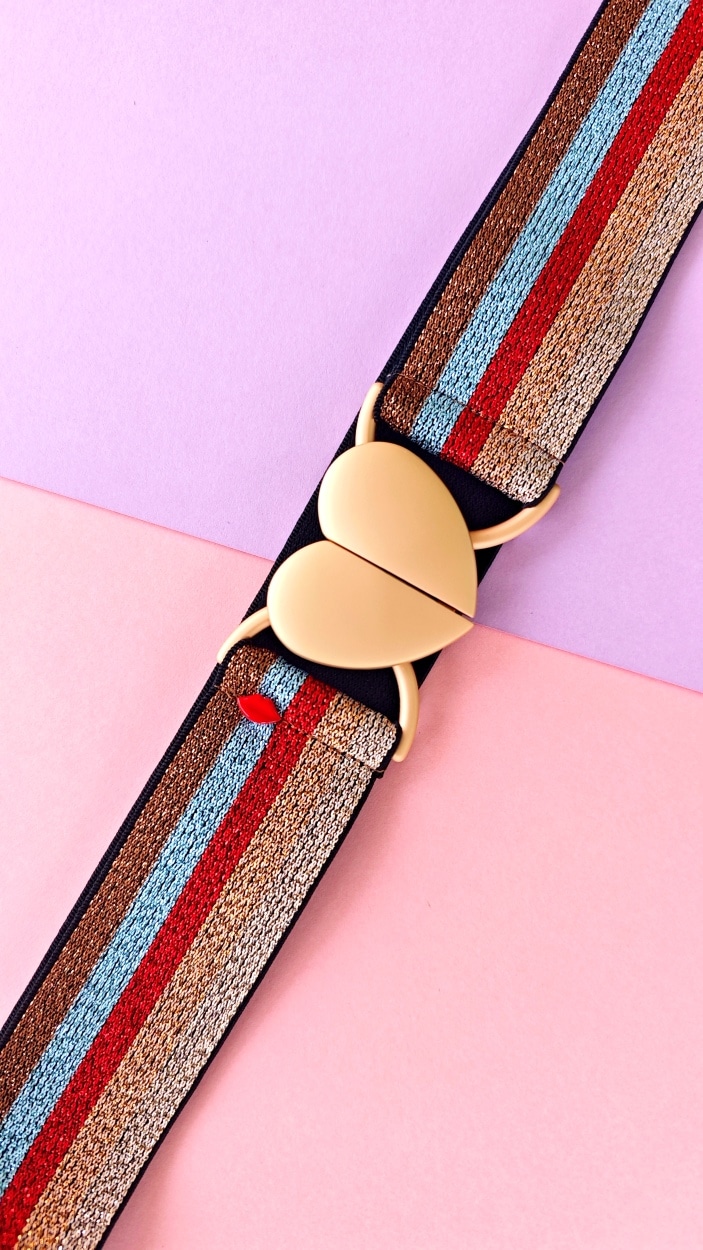 ceinture élastique lurex multicolore Stefania
