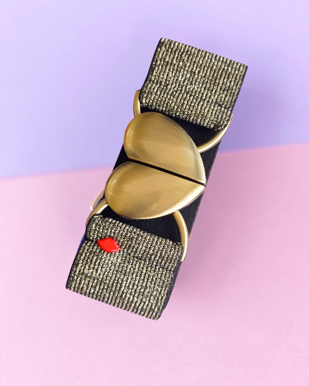 ceinture élastique lurex doré Marina