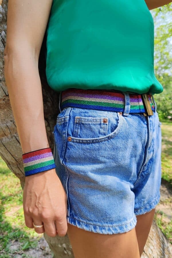 ceinture élastique multicolore Miranda