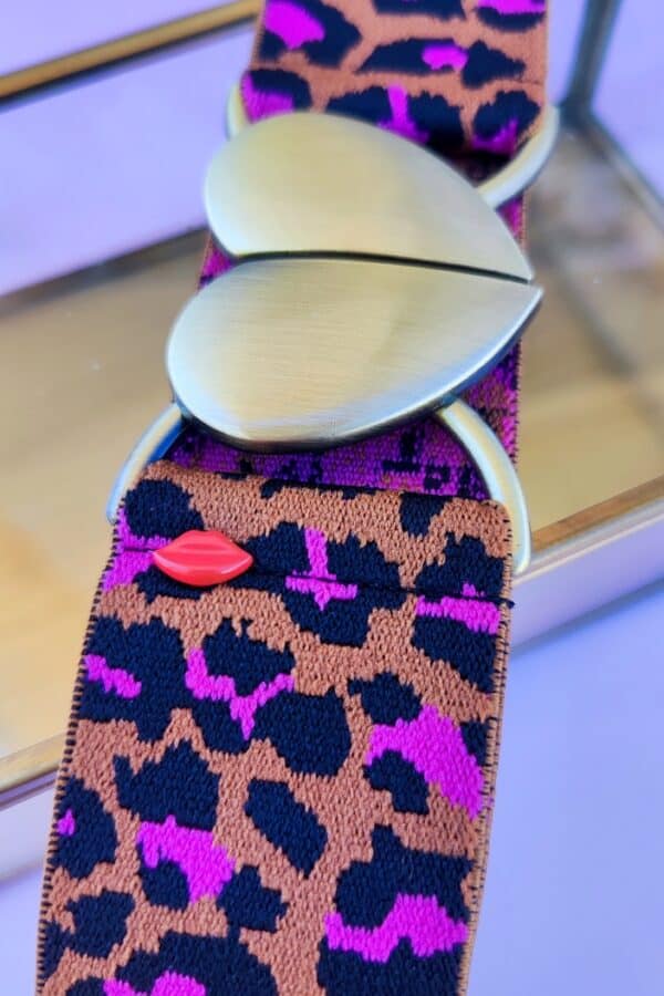 ceinture élastique léopard Valentina