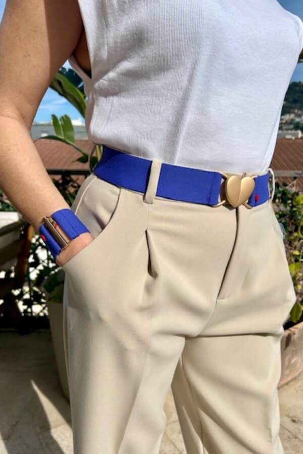 ceinture élastique violet indigo Bellinda