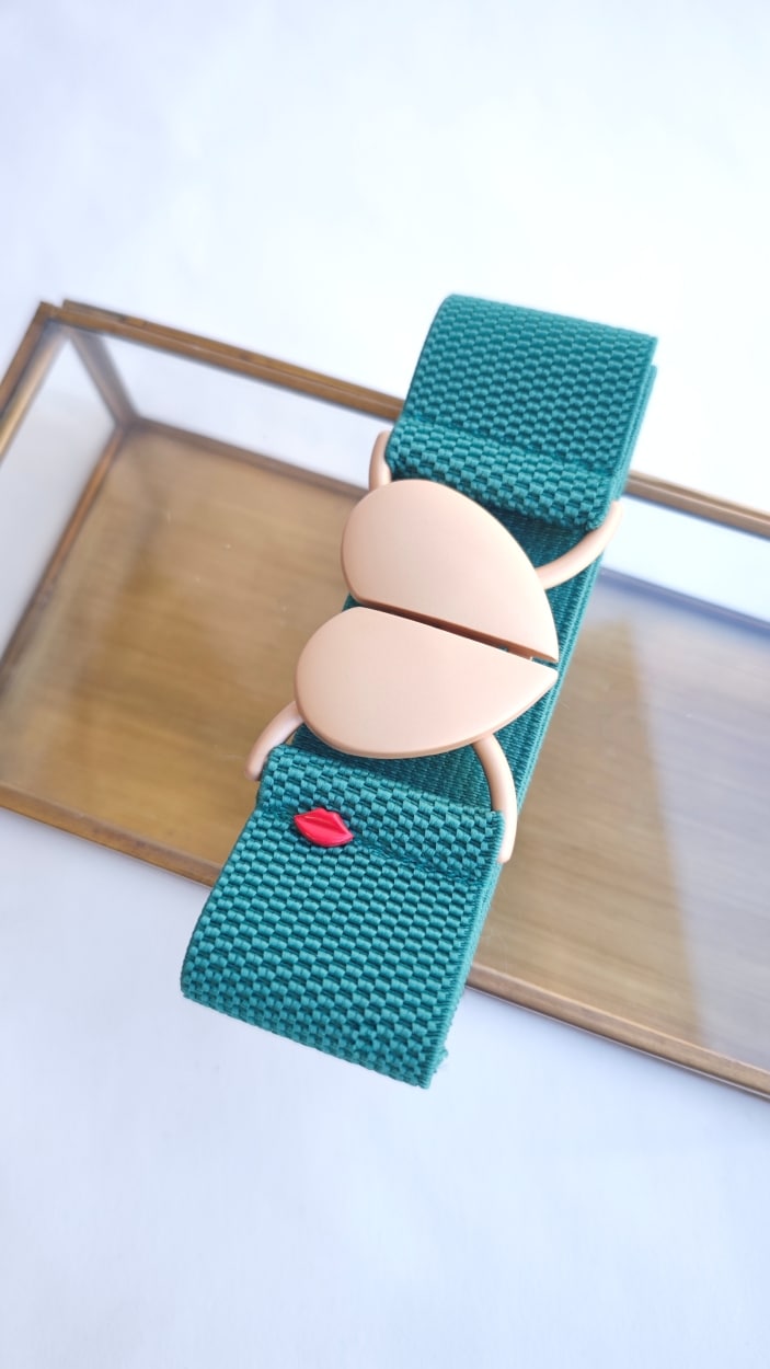 ceinture-elastique-femme-paula-vert-canard