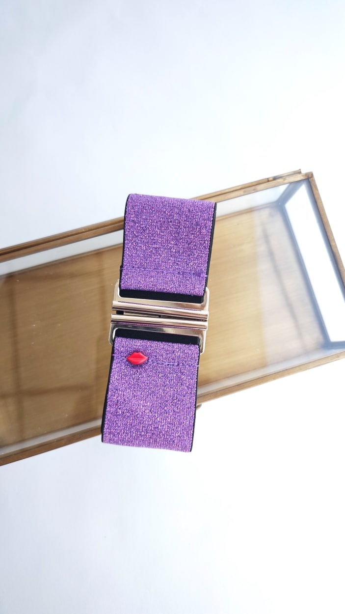 ceinture-elastique-sara-violet-pailleté2