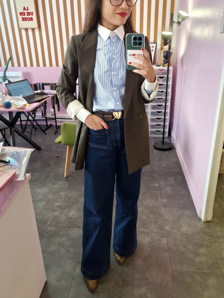 ceinture-elastique-marron-bleu-marine-elea-portee