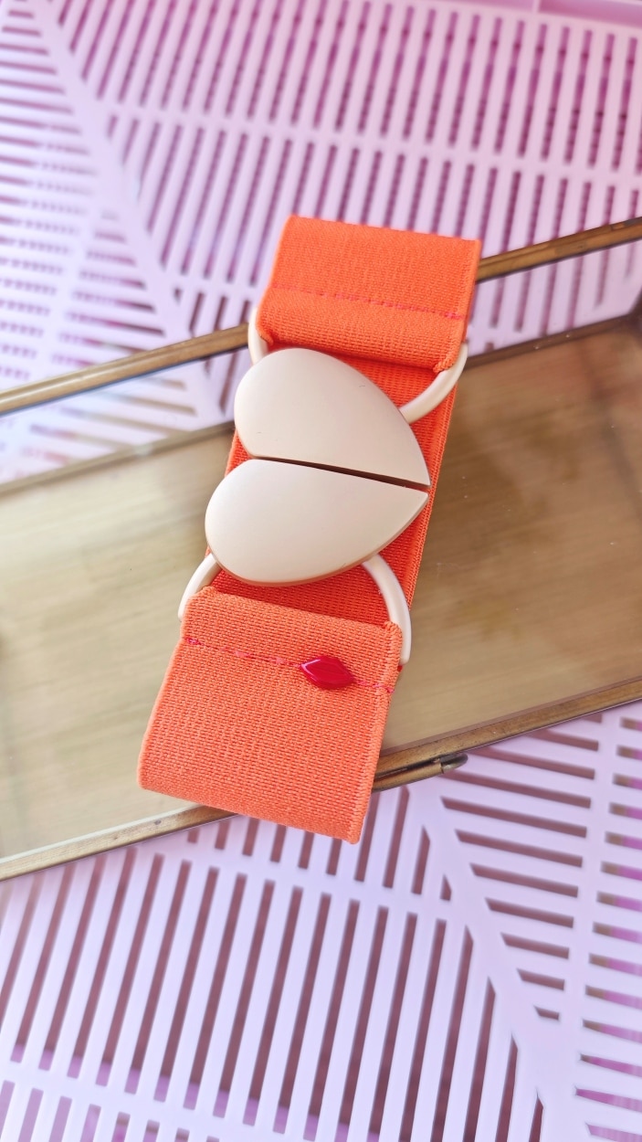 ceinture-élastique-orange-Magda