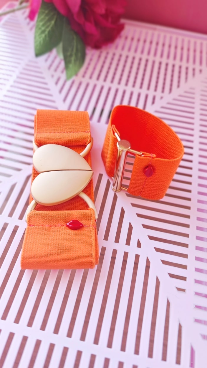 bracelet manchette Magda orange