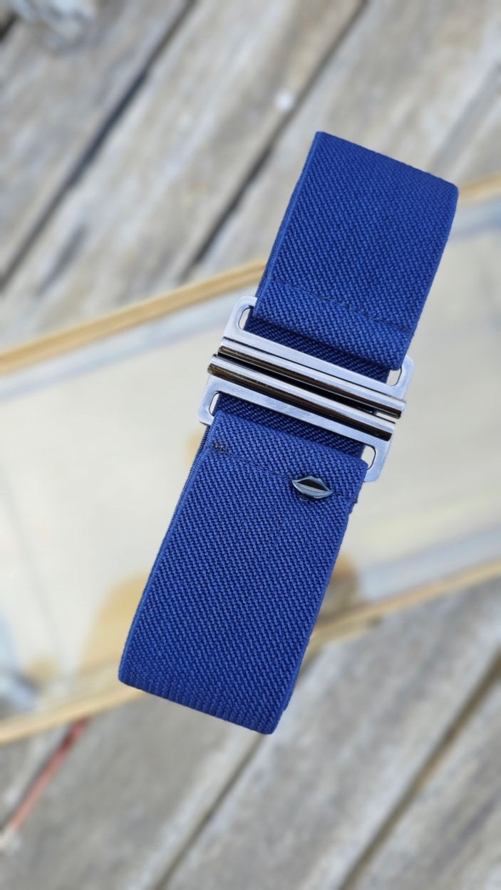 ceinture-élastique-bleu-marine-homme