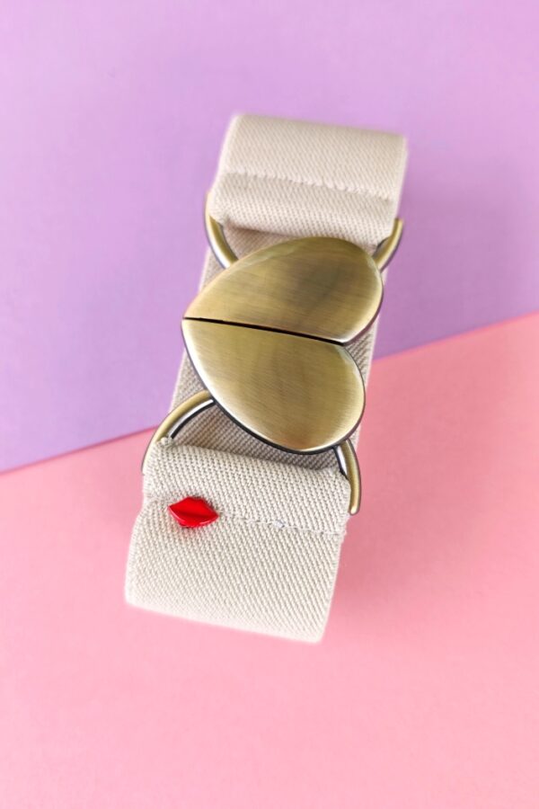 ceinture élastique écrue Leona