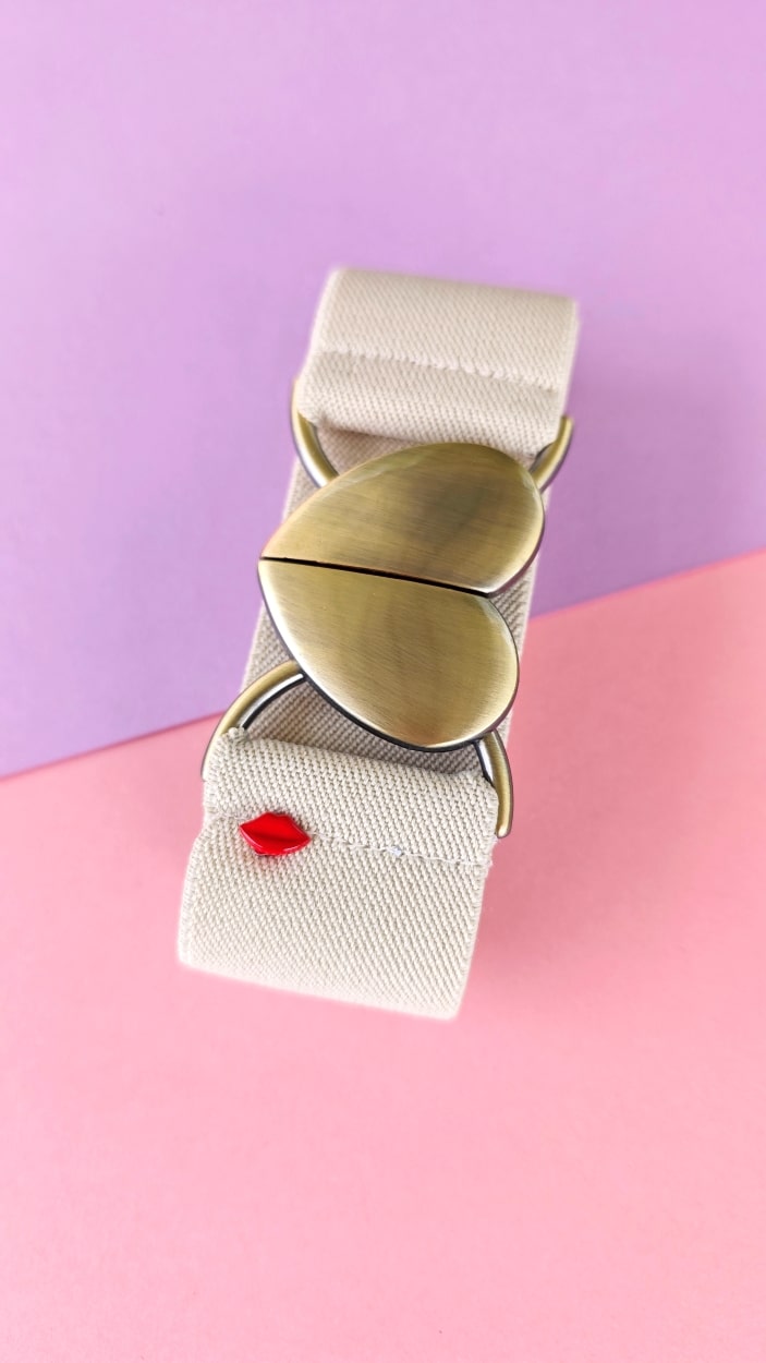 ceinture élastique écrue Leona