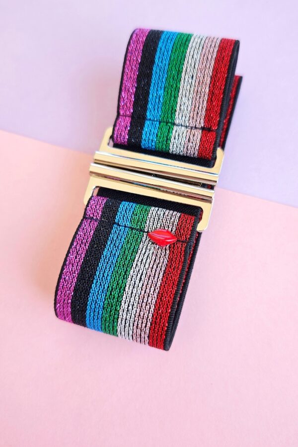 ceinture élastique multicolore Amélia