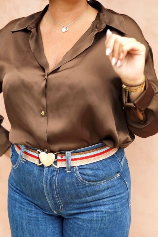 ceinture élastique lurex multicolore Stefania