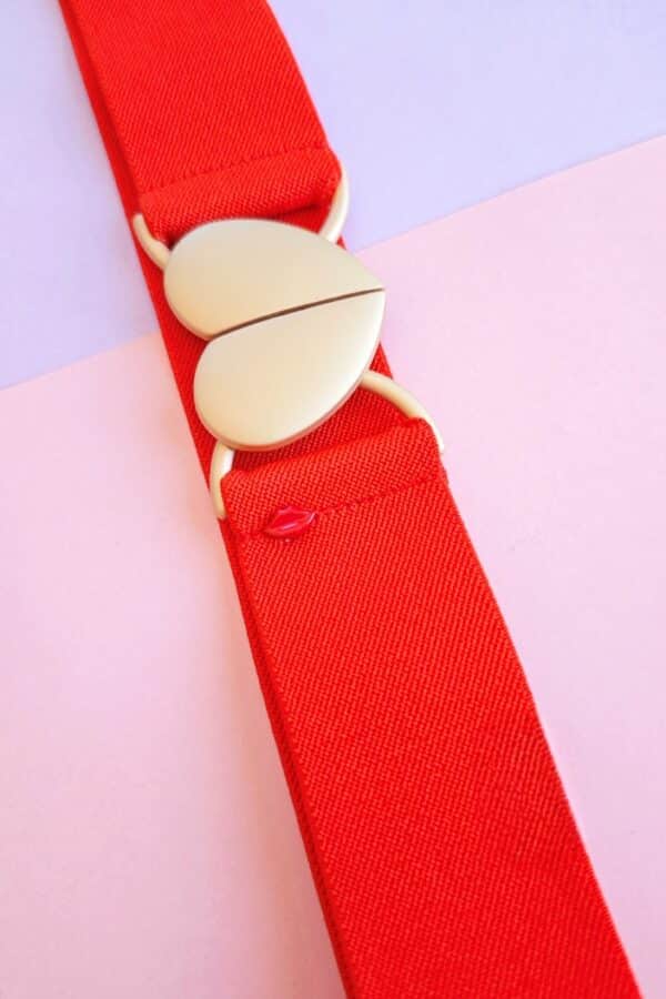 ceinture élastique orange