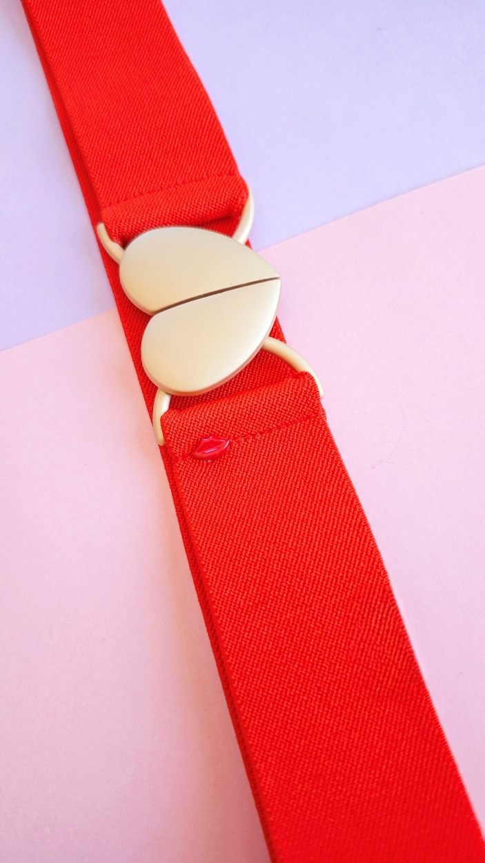 ceinture élastique orange