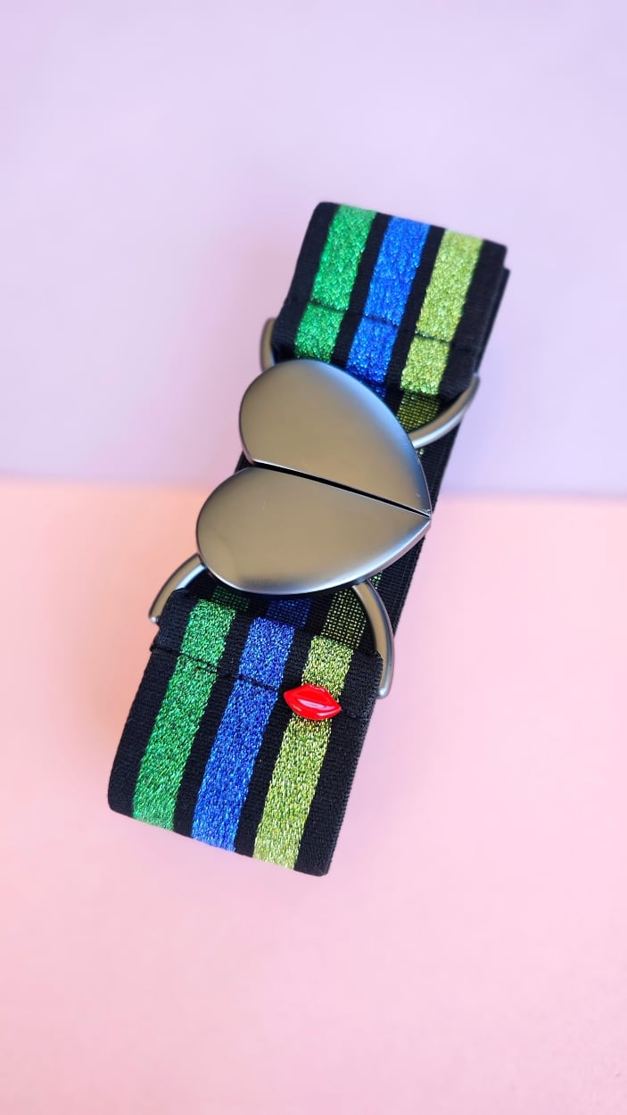 ceinture-elastique-vert-pailleté-veronika8
