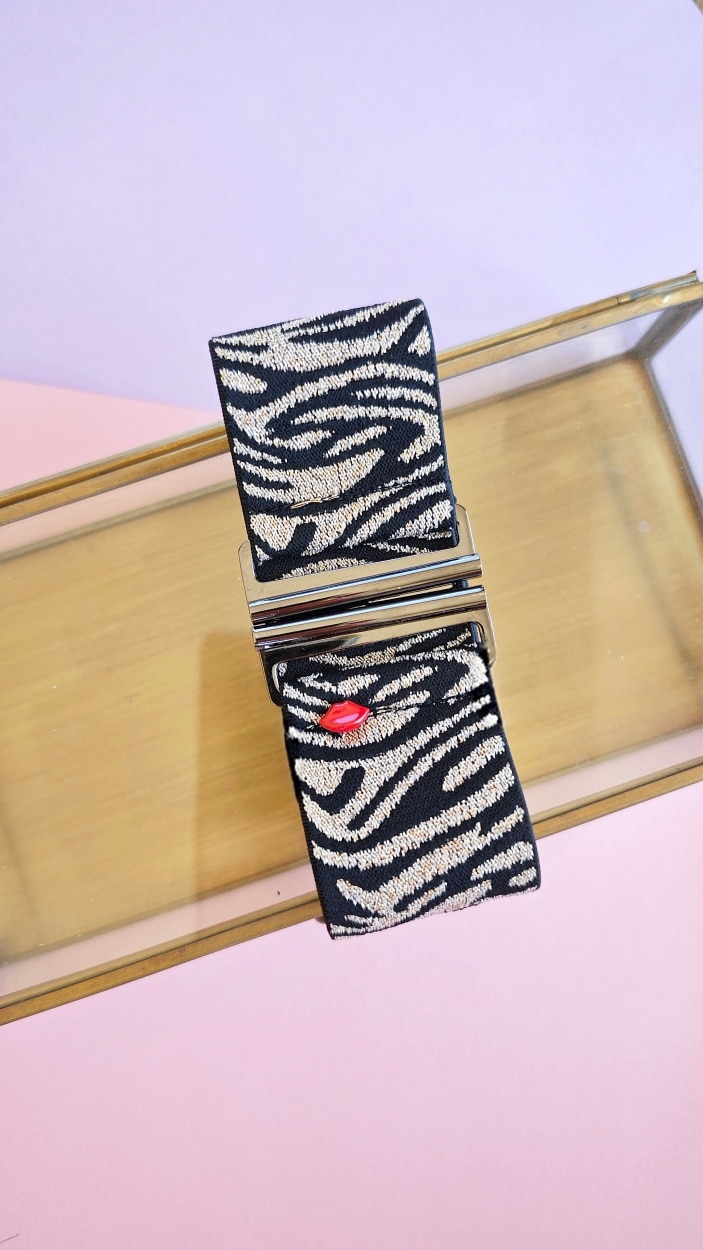 ceinture élastique zèbre Serafina