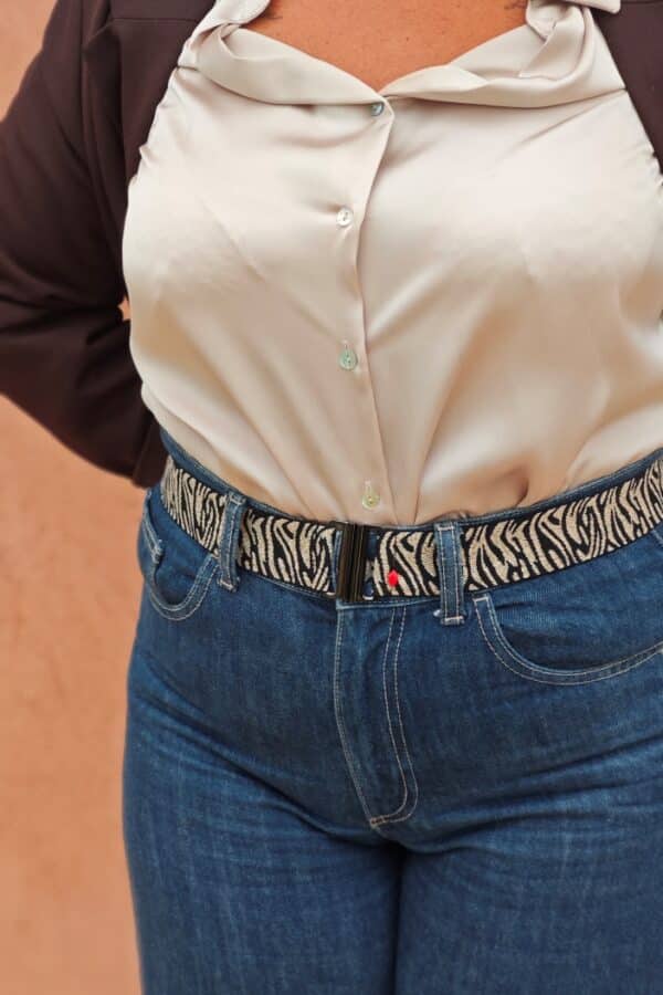 ceinture élastique zèbre Serafina