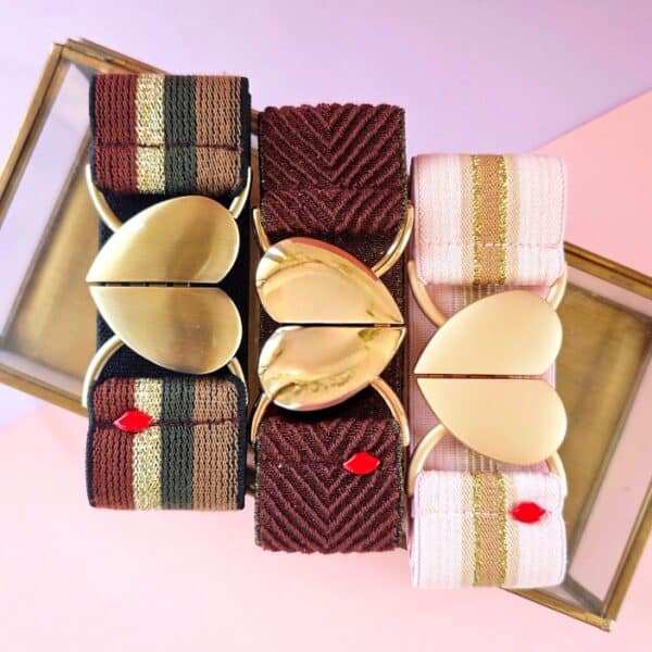 trio-ceintures-elastiques-marrons-rose