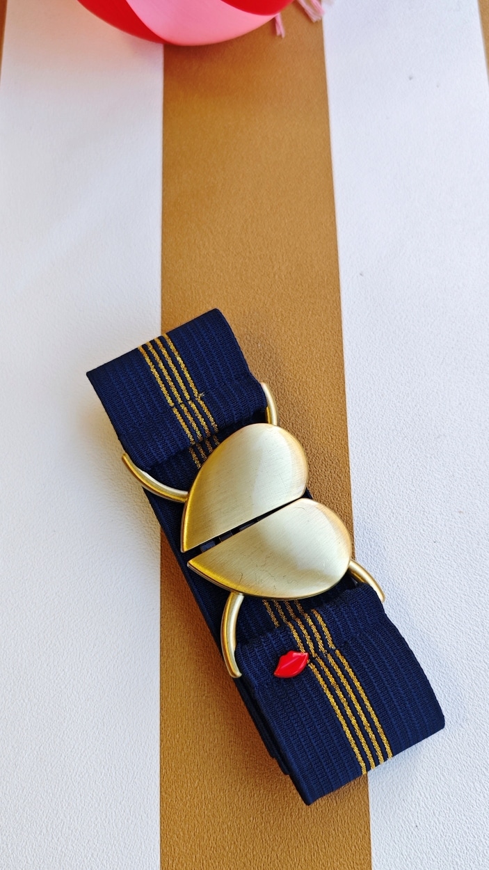 ceinture-elastique-norma-bleue-marine-or3