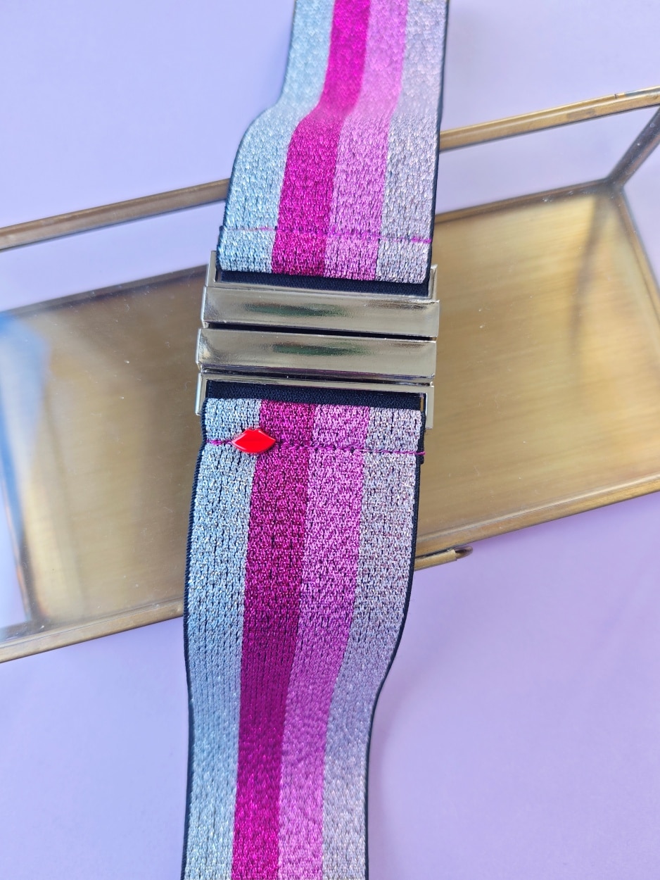 ceinture-elastique-large-lolita-multi-rose-boucle-argentée3