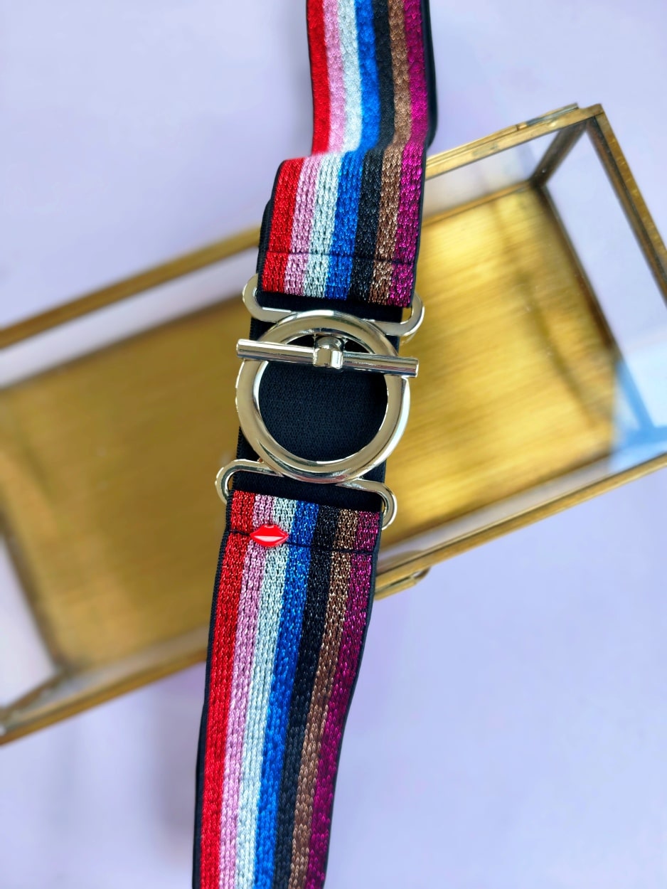 ceinture-elastique-multicolore-jemma-anneau-argenté3