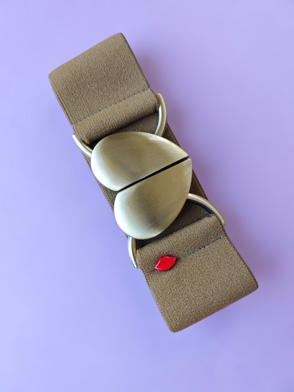 ceinture-elastique-gaya-vert-ocre2