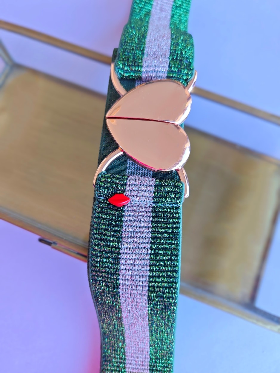 ceinture-elastique-tessa-kaki-rose-coeur