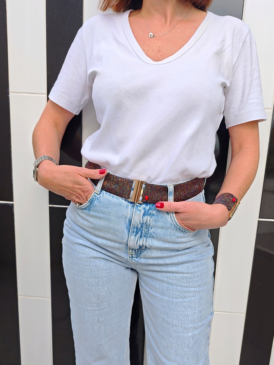 ceinture-elastique-glitter-brun-multicolore-venicia-portee3