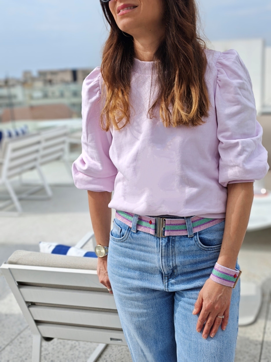 ceinture-elastique-multicolore-lina-argent-simple-portee